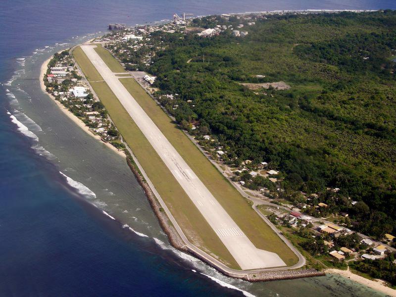 Pemandangan Bandar Udara Internasional Nauru