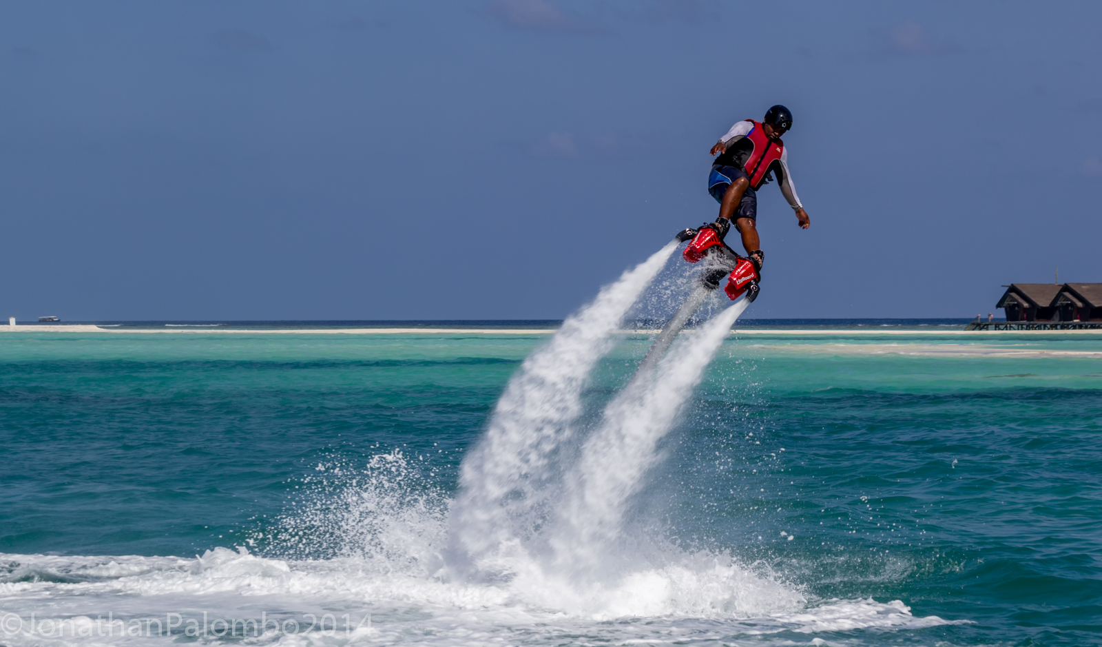 Flyboarding di Maldives