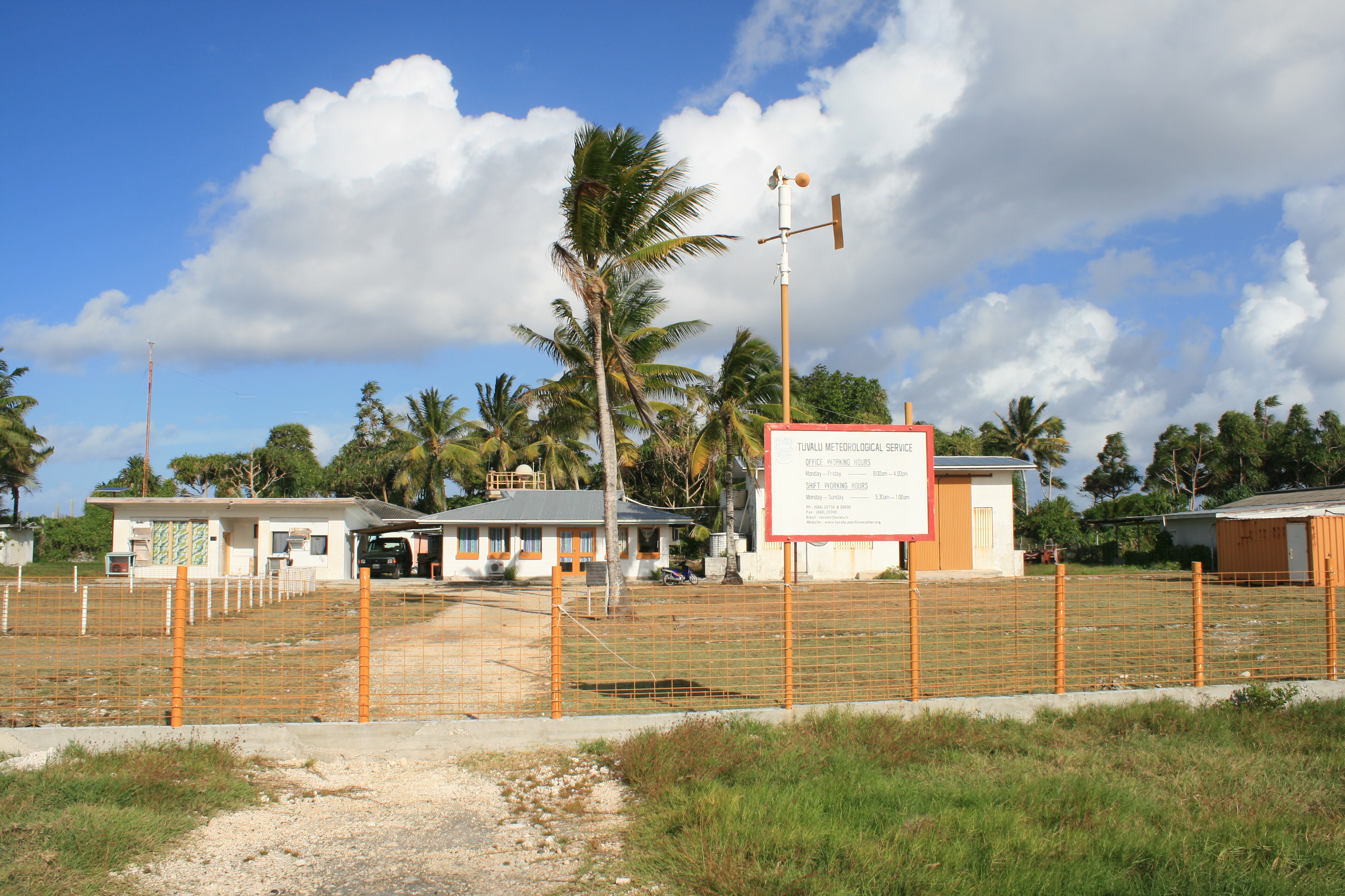 Layanan Meteorologi Tuvalu, Fongafale, atol Funafuti.