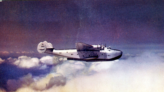 Boeing 314 Clipper dalam pelayaran, 1940