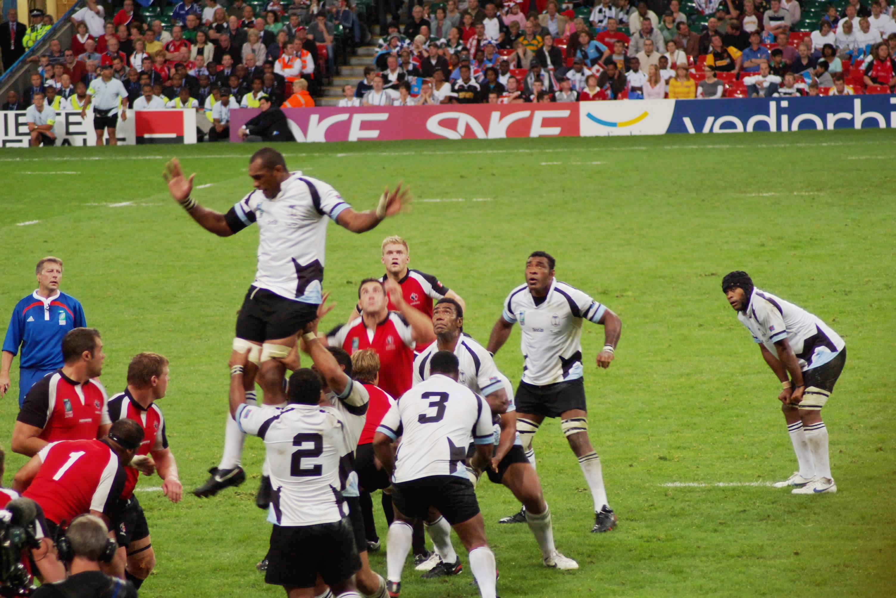 Pasukan pasukan kesatuan ragbi kebangsaan Fiji semasa Piala Dunia Ragbi 2007 menentang Kanada