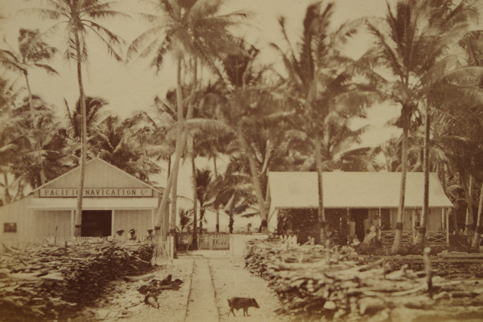 Kantor Pacific Navigation Co. di Atol Jaluit pada akhir 1880-an