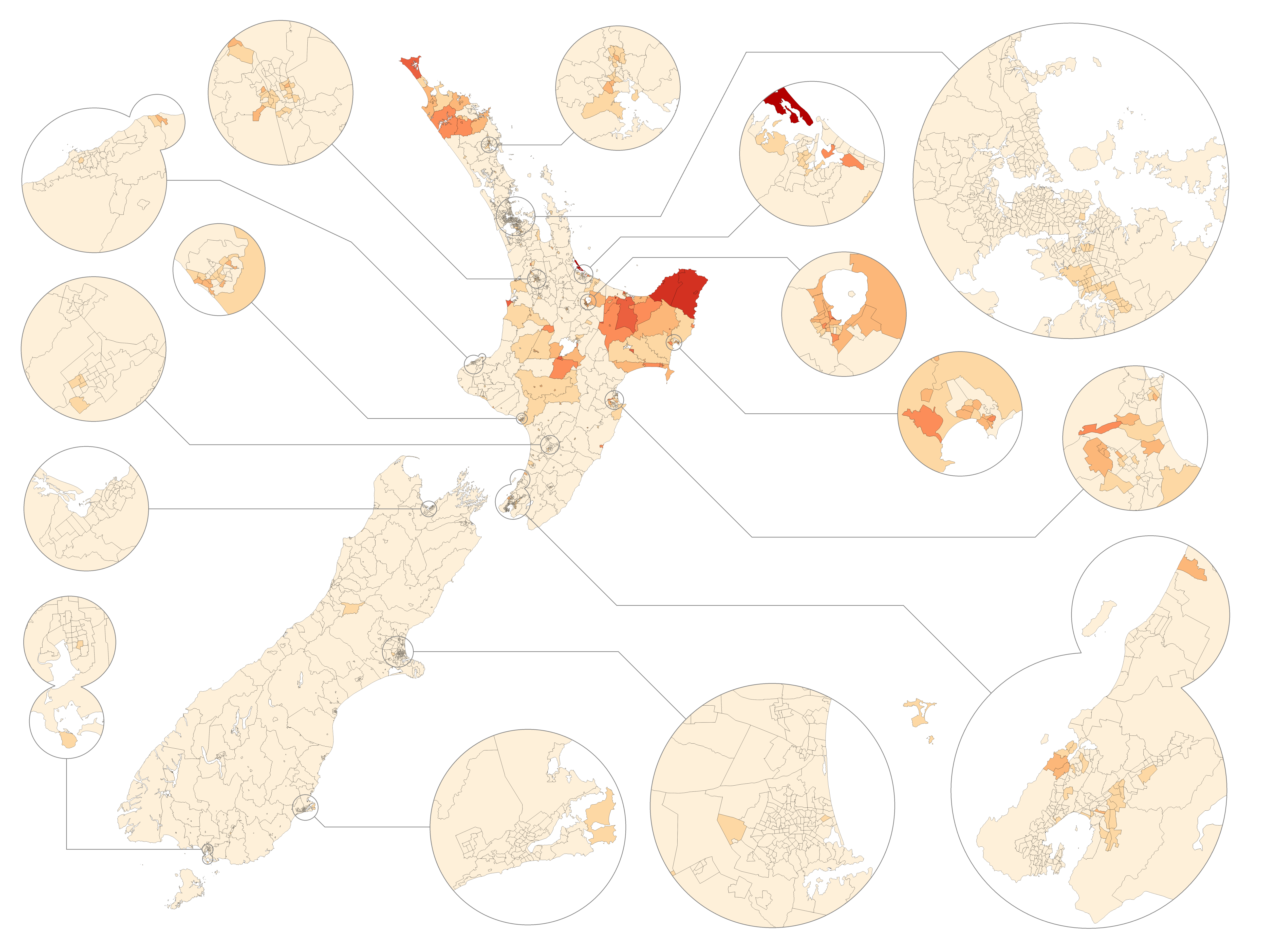 Penutur Māori menurut bancian 2013.