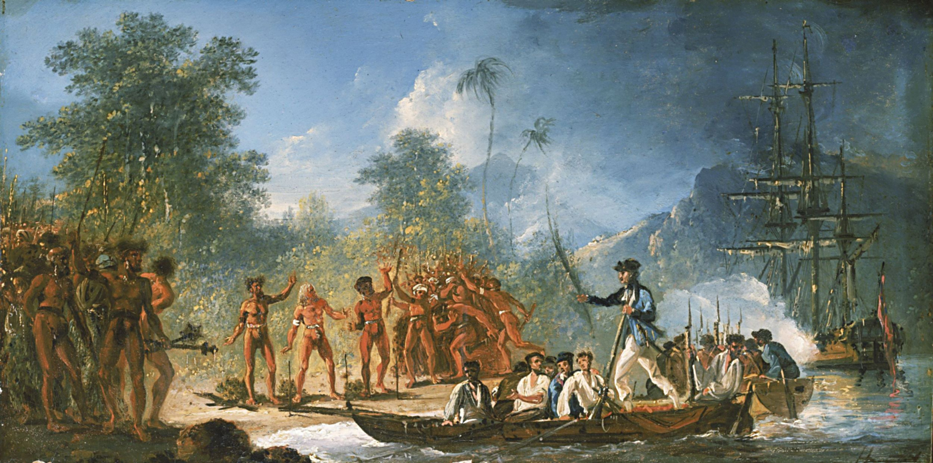 Kapten James Cook mendarat di pulau Tanna, sekitar tahun 1774.