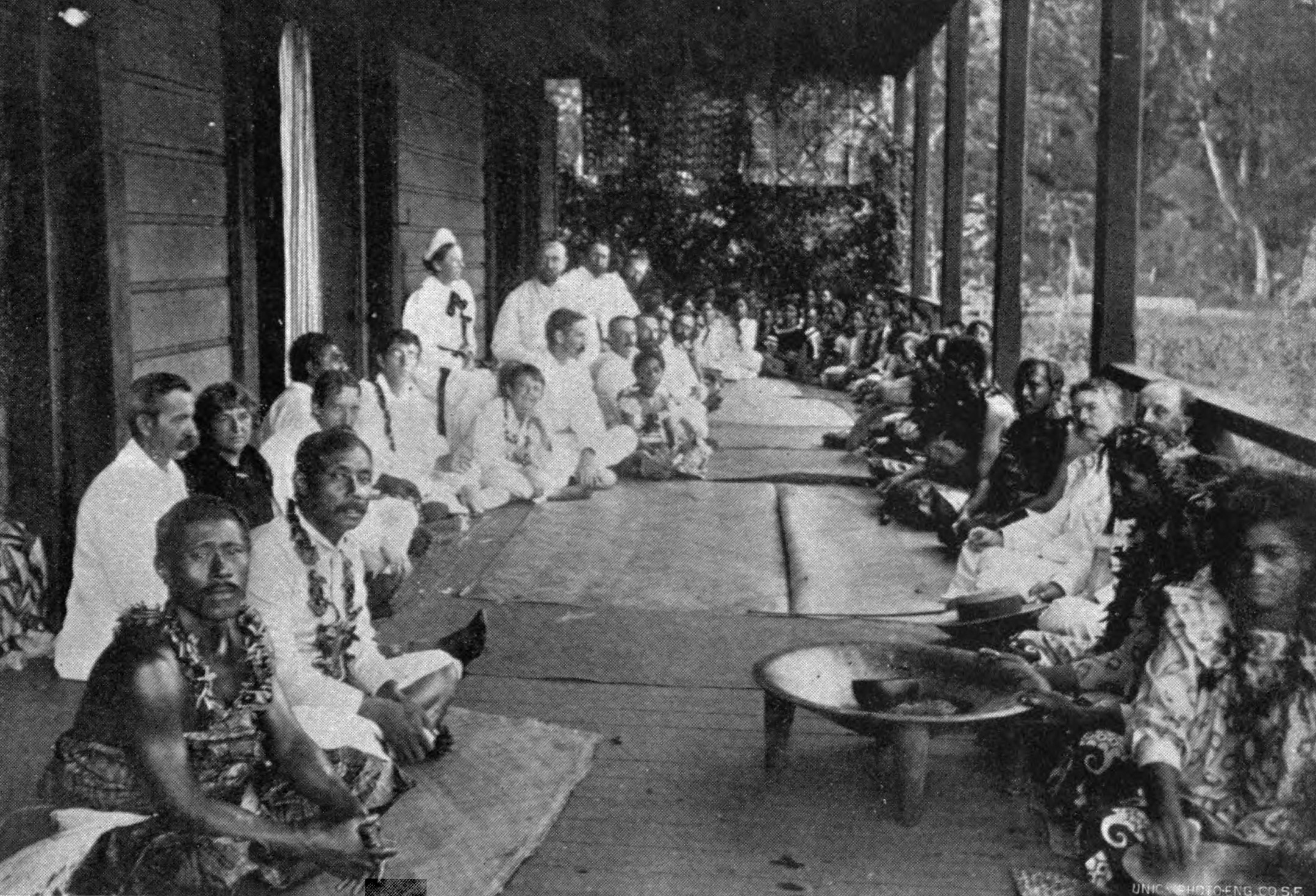 Pesta ulang tahun Robert Louis Stevenson di Vailima, 1894.