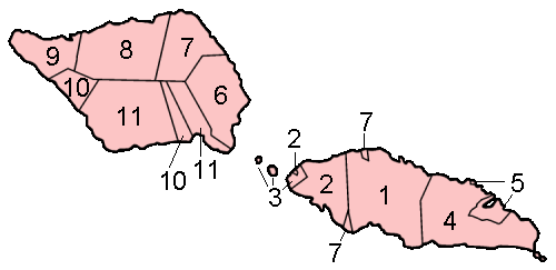 Distrik politik Samoa, termasuk pulau-pulau kecil