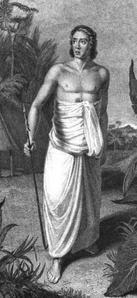 William Mariner, seorang pelaut muda Inggris yang diadopsi oleh keluarga kerajaan Tonga.