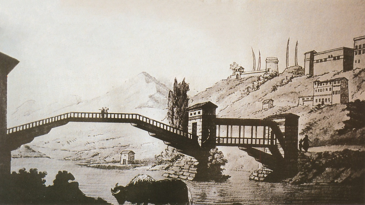 Lakaran pedalaman Bhutan, 1783