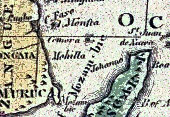 Peta Afrika tahun 1808 menyebut pulau-pulau ini