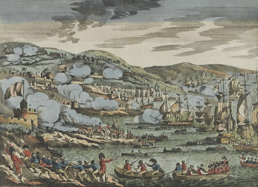 Pasukan Inggris merebut Isle de France pada 2 Desember 1810