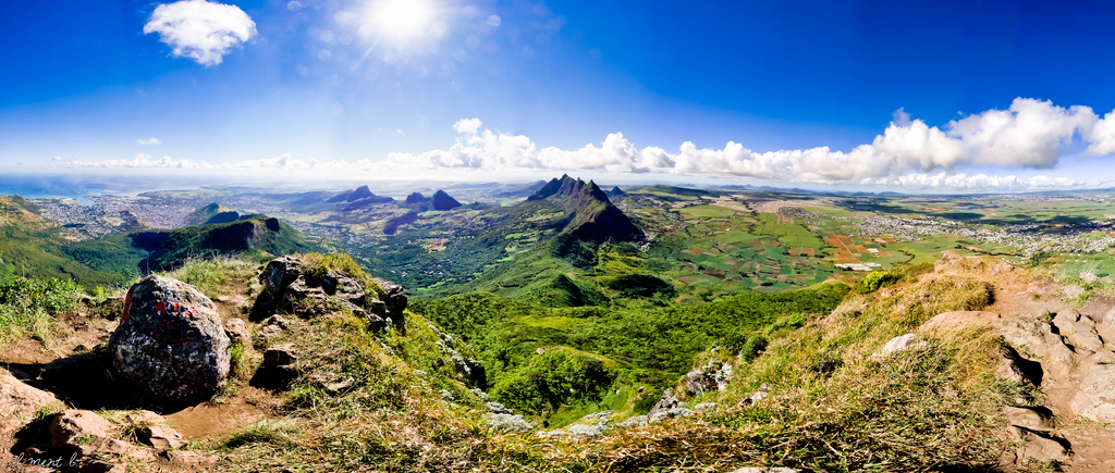 Pemandangan panorama Pulau Mauritius