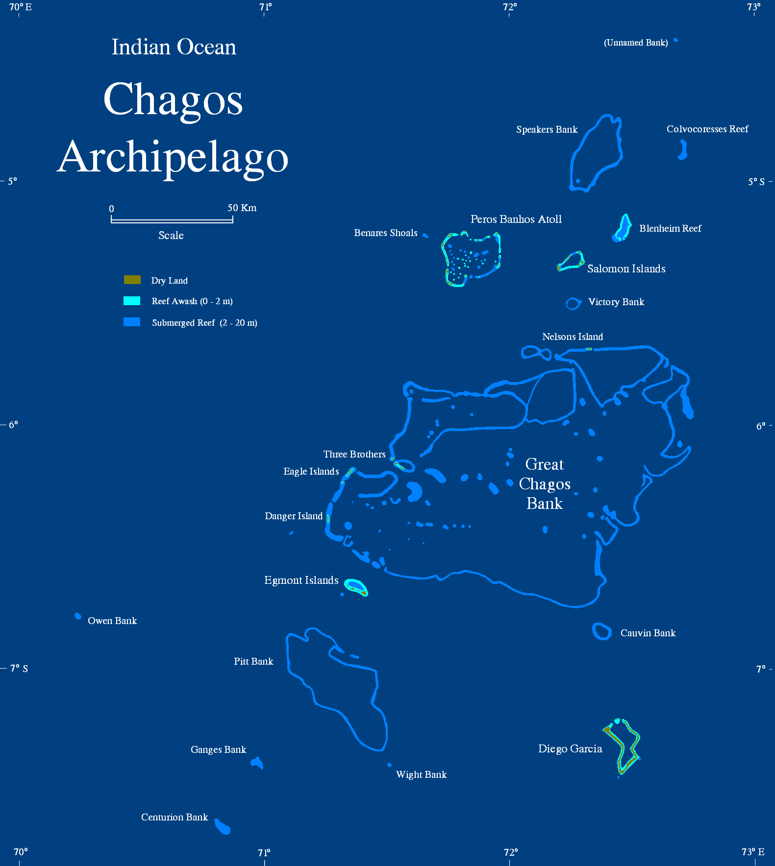 Peta Kepulauan Chagos