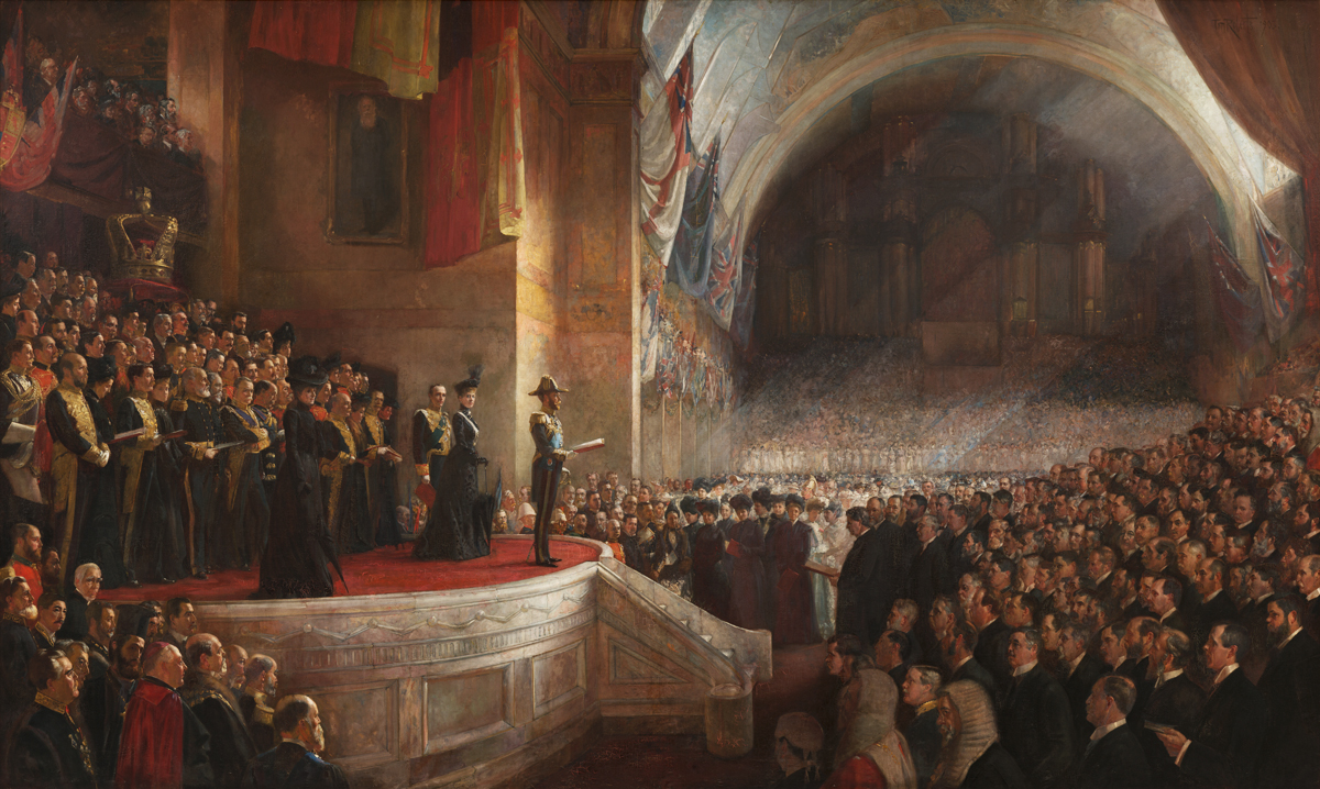 The Big Picture, sebuah lukisan oleh Tom Roberts, menggambarkan pembukaan Parlimen Australia pertama pada tahun 1901.