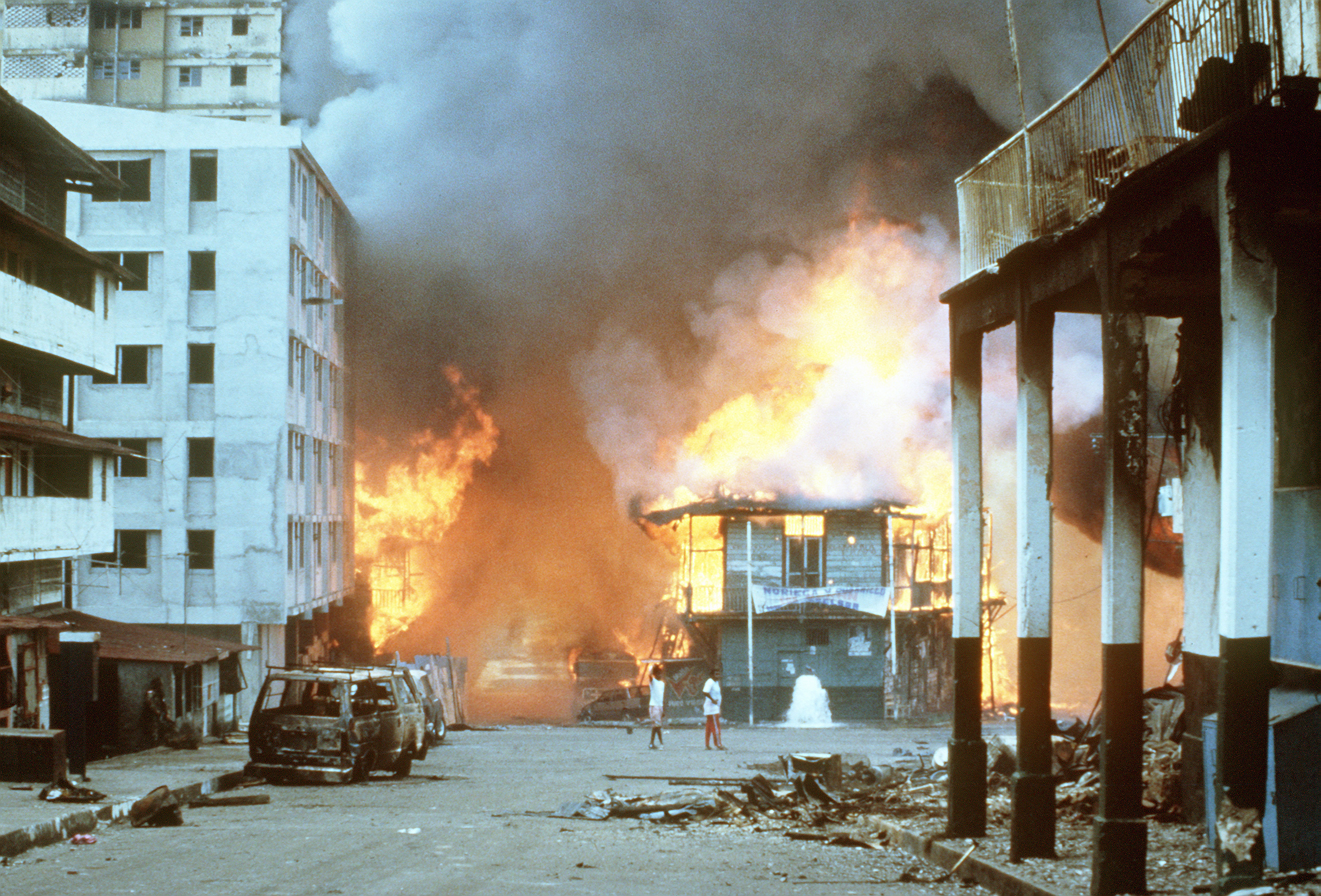 Akibat perang kota selama invasi AS ke Panama, 1989