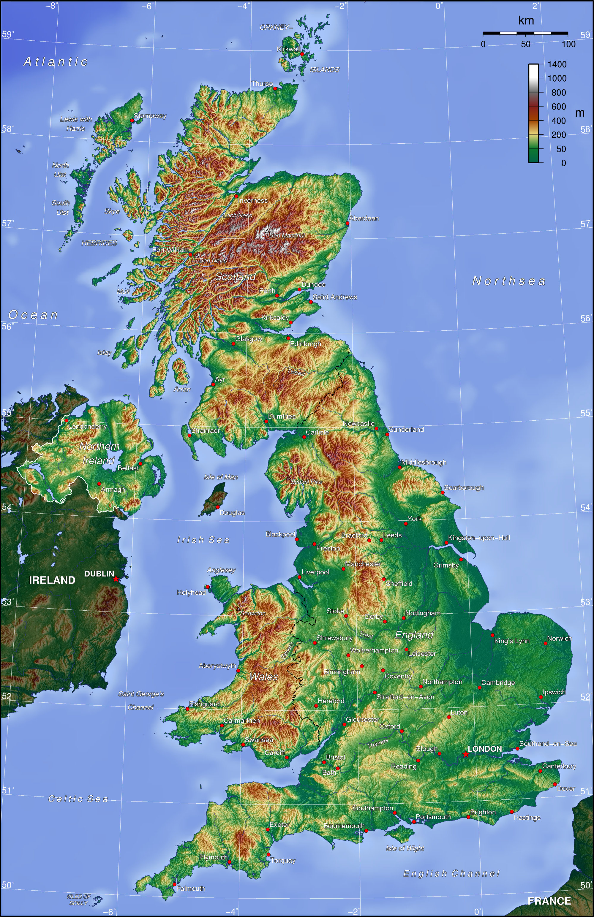 Topografi Britania Raya