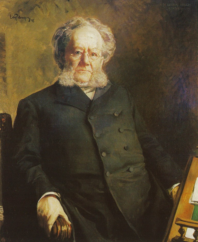 Henrik Ibsen, penulis drama yang paling kerap dipentaskan di dunia selepas Shakespeare.
