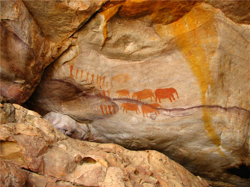Lukisan batu oleh orang San, Cederberg