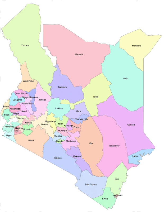 47 hạt của Kenya