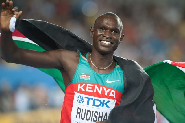 Vận động viên Olympic và người giữ kỷ lục thế giới Kenya ở cự ly 800 mét, David Rudisha.