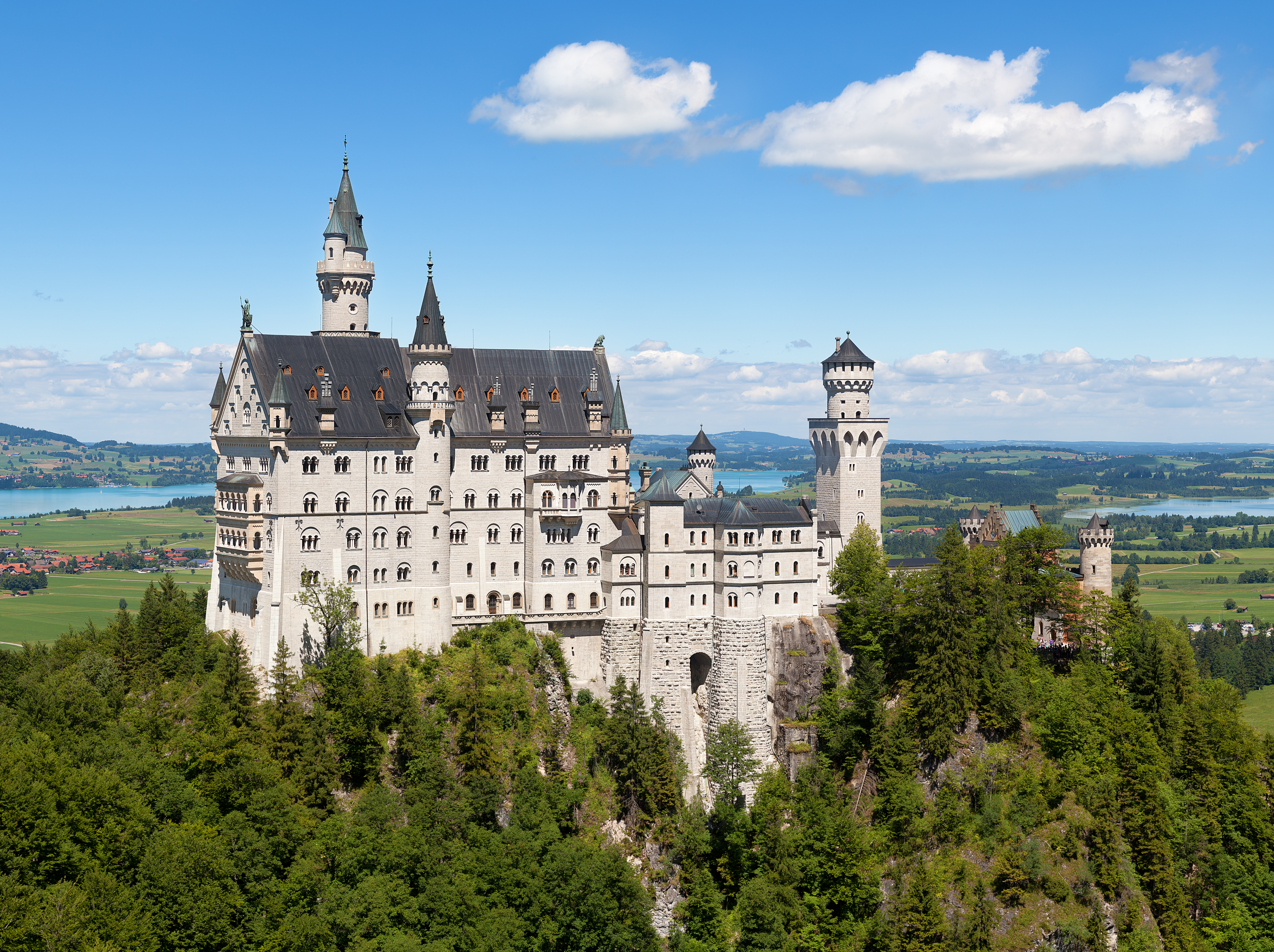 Kastil Neuschwanstein di Bavaria.
