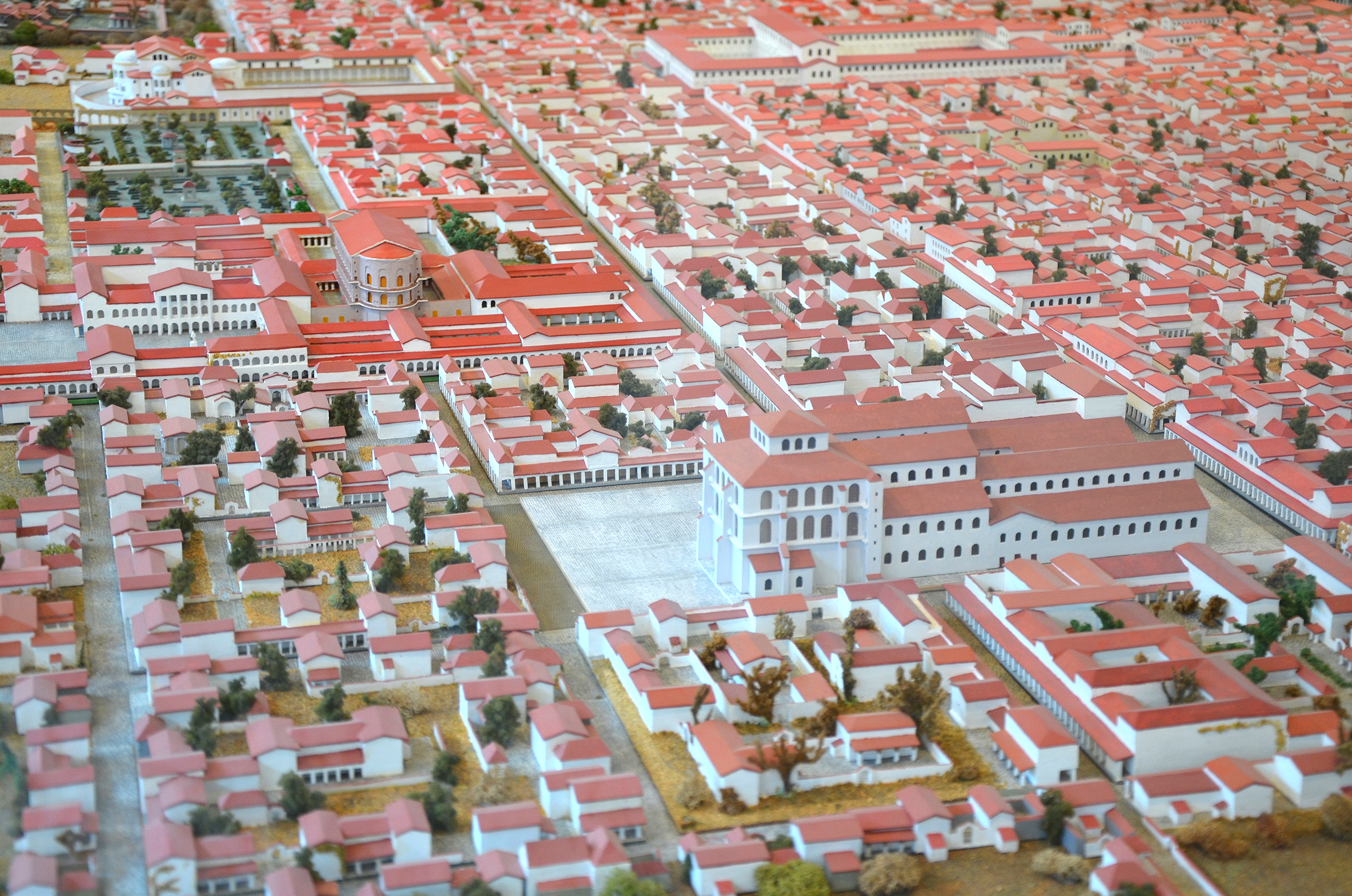 Model Trier Rom (Augusta Treverorum), sebuah bandar penting di wilayah Rom Germania Superior, abad ke-4.