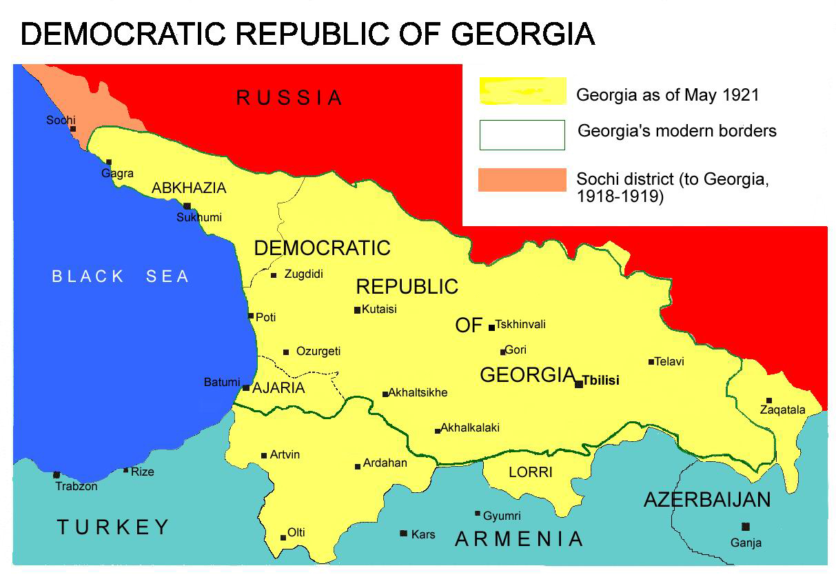 Republik Demokratik Georgia (1918-1921) pada tahun 1921.