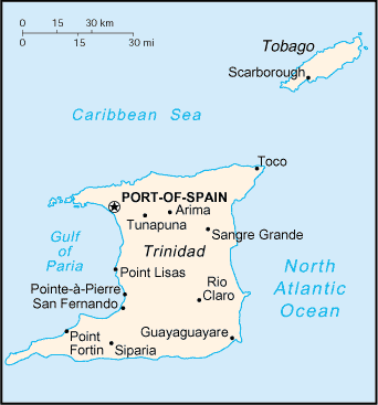 Peta Trinidad dan Tobago
