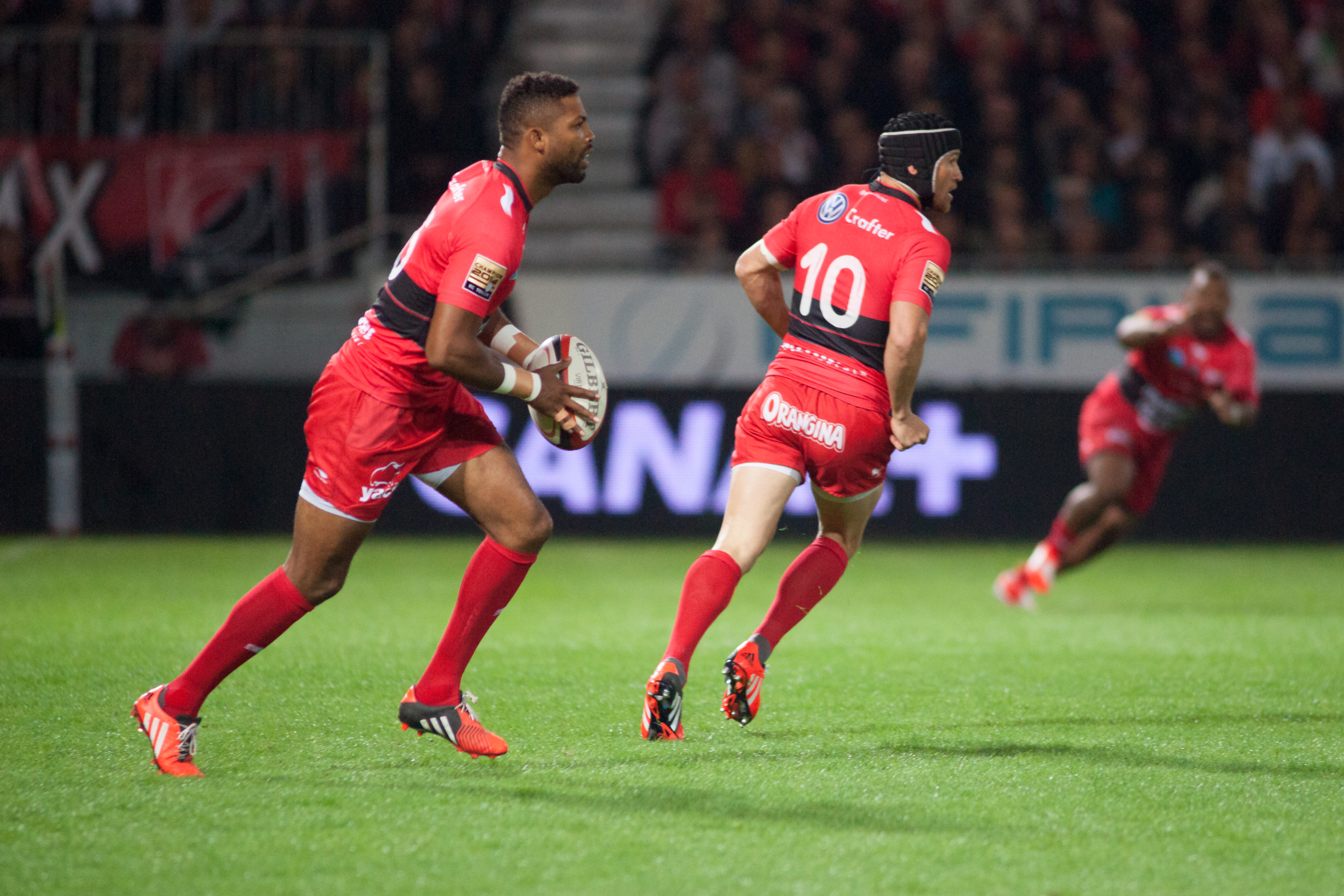 Pemain rugbi Trinidad dari Rugby Club Toulonnais, 2014