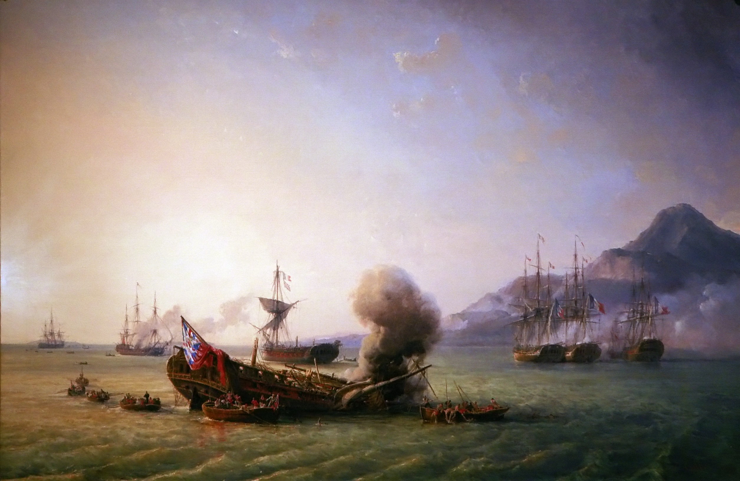 Pertempuran Grand Port antara pasukan angkatan laut Prancis dan Inggris, 20-27 Agustus 1810