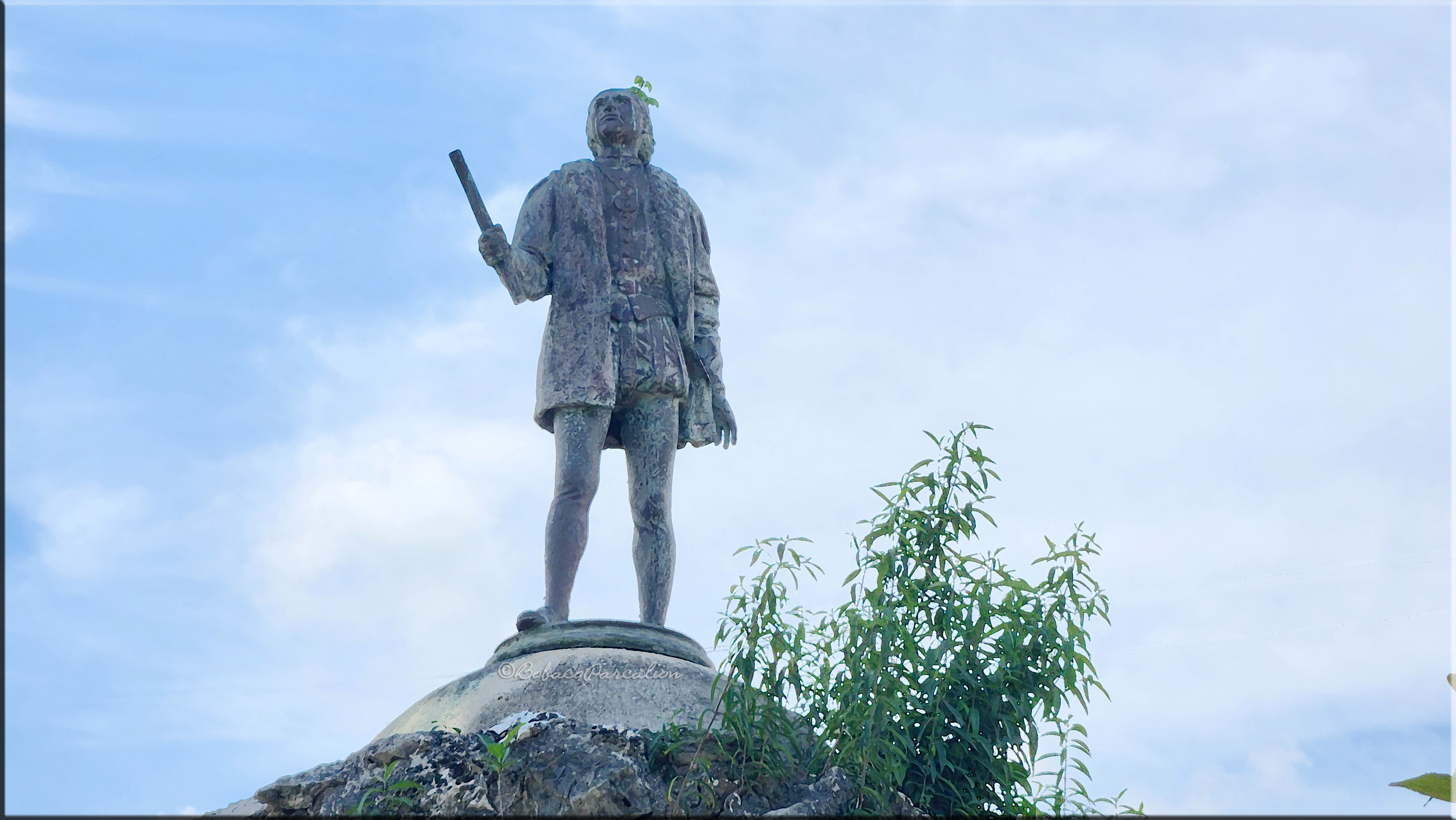 Patung Christopher Columbus di Saint Ann Parish