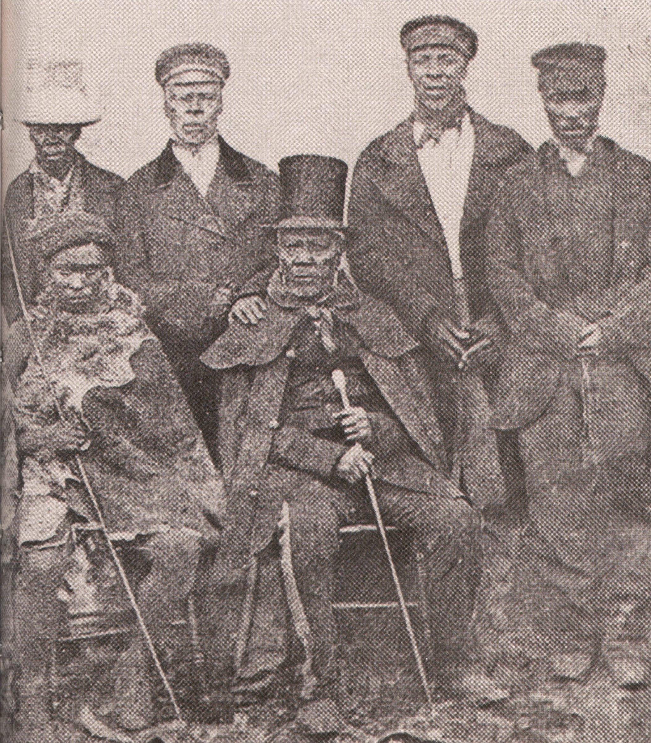 Moshoeshoe I bersama para menterinya.
