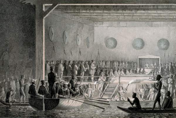 Pengembara British James Brooke berunding dengan Sultan Brunei, yang membawa kepada termeterainya Perjanjian Labuan, 1846