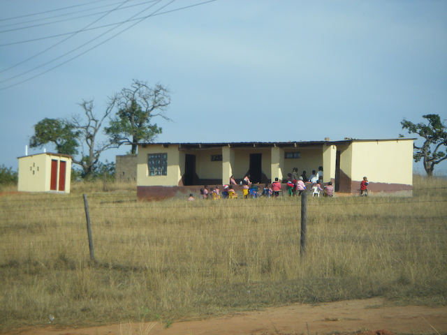 Sebuah sekolah rendah luar bandar di Eswatini