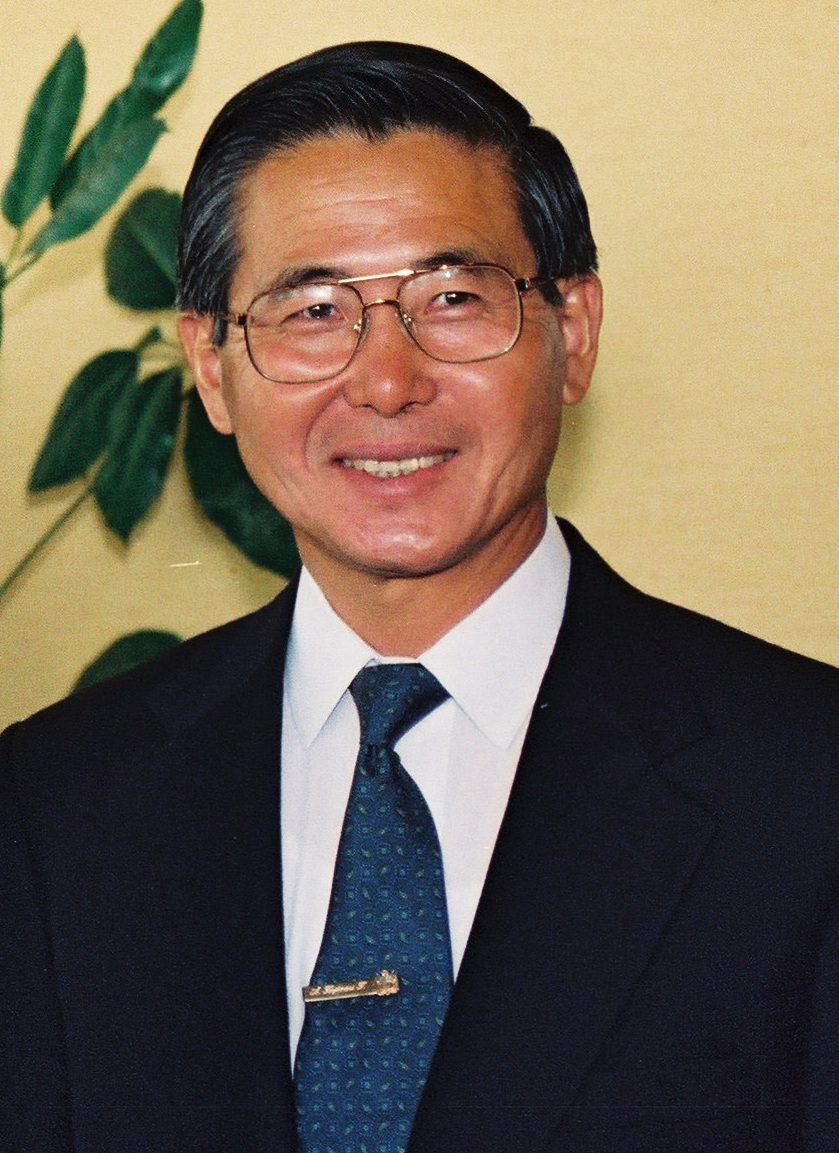 Presiden Alberto Fujimori selama masa jabatan pertamanya.
