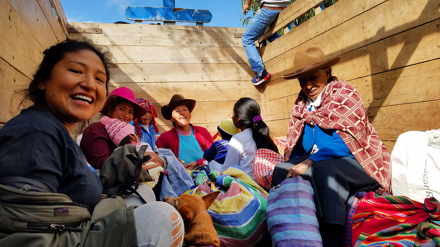Pelancong Quechua di Andes.