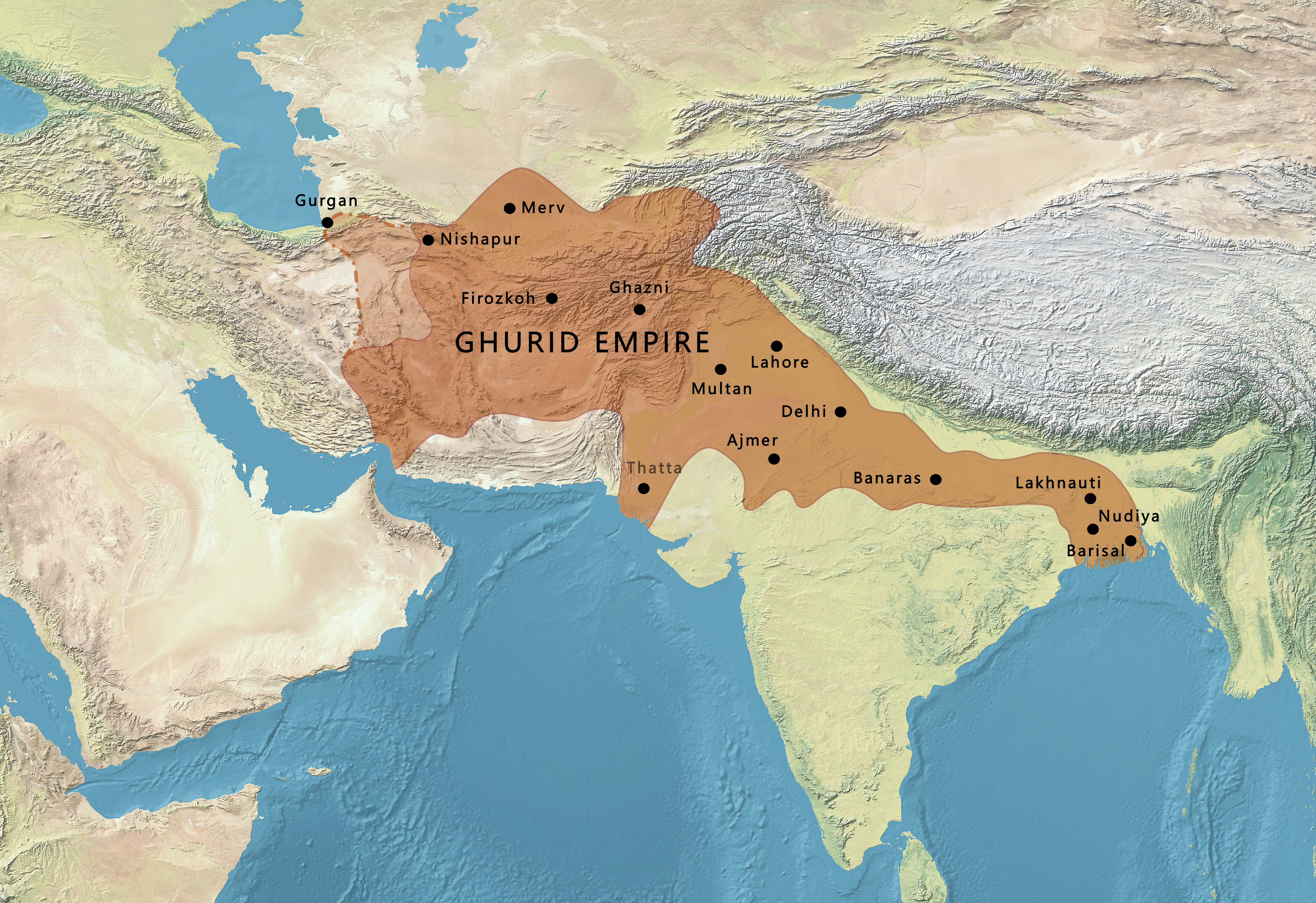 Ghuriyah berasal dari Wilayah Ghor di tengah Afghanistan.