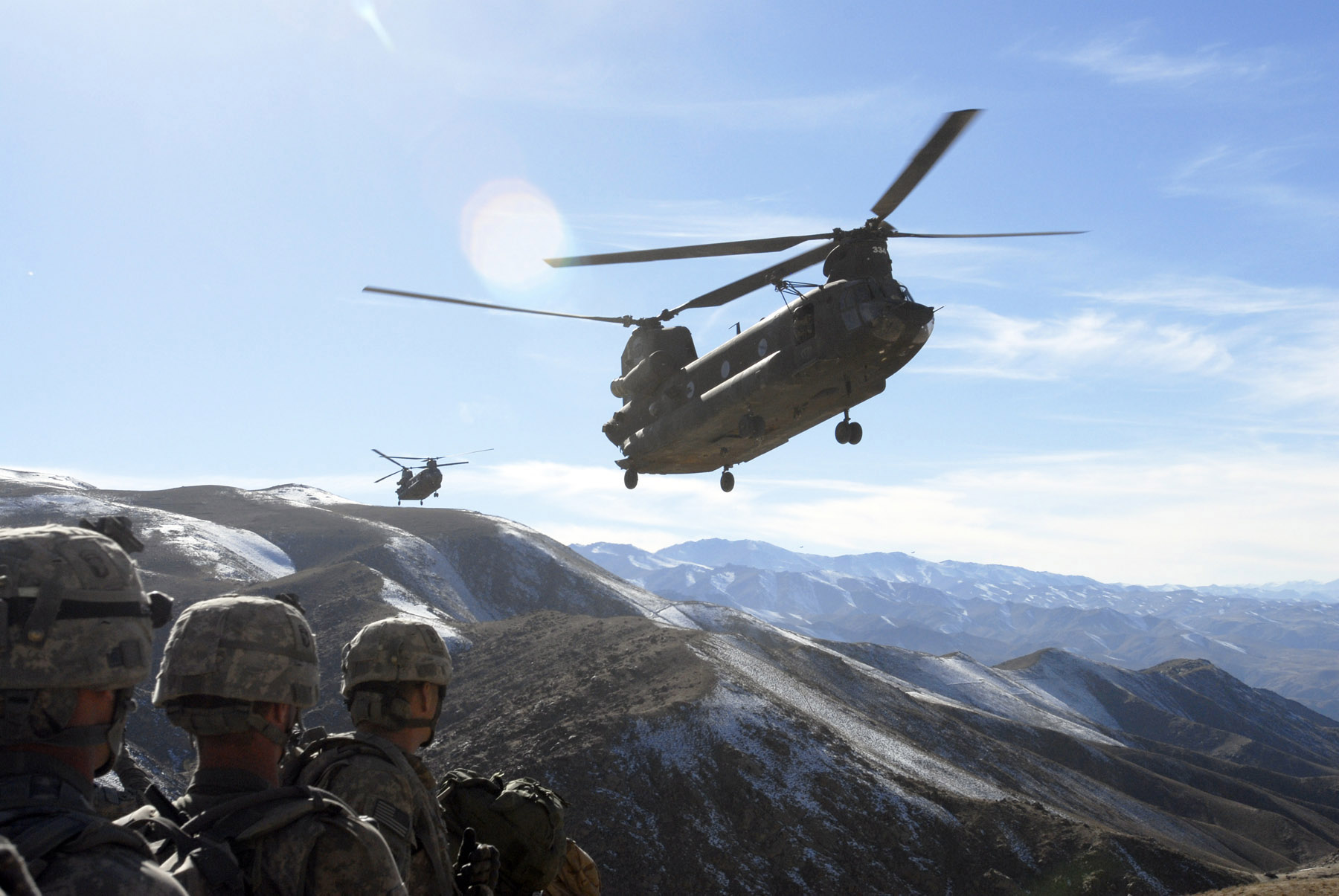 Tentera AS dan Chinook di Afghanistan, 2008