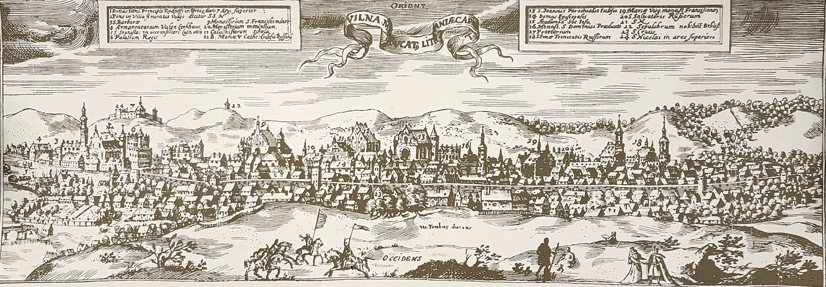 Panorama Vilnius pada tahun 1600