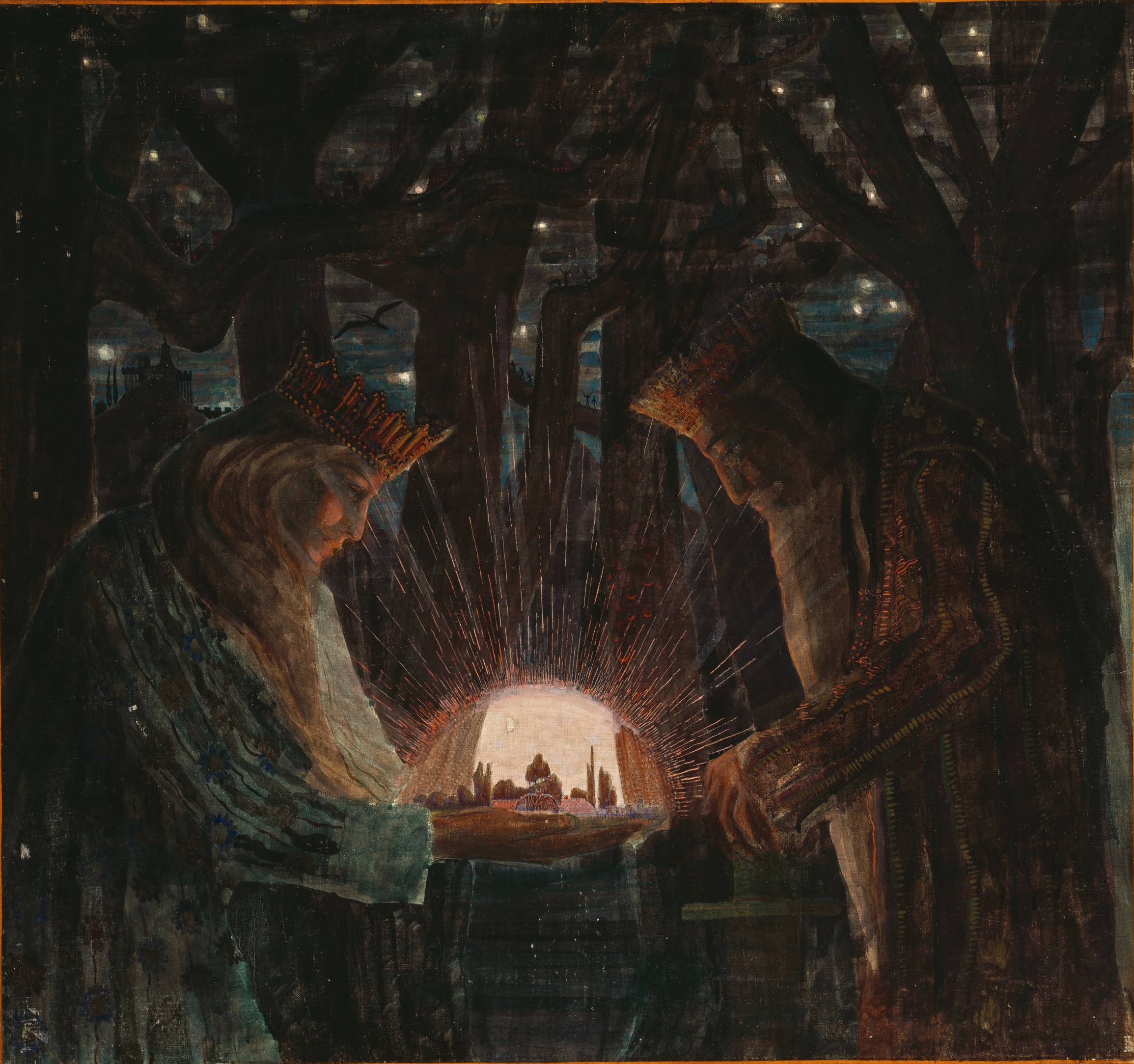 Kisah Dongeng Raja-raja (1908-1909) oleh Mikalojus Konstantinas Čiurlionis
