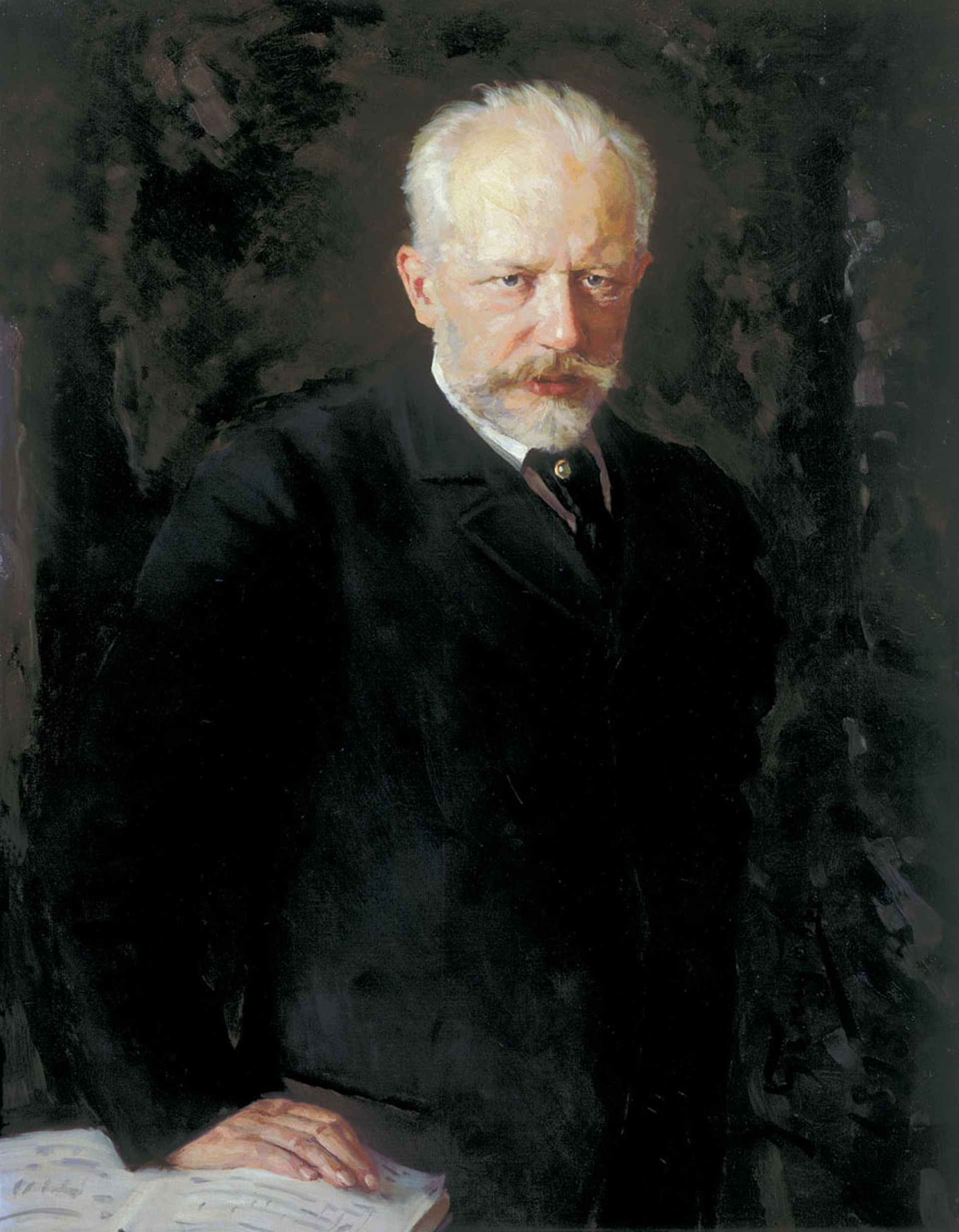 Pyotr Ilyich Tchaikovsky (1840-1893), dalam lukisan tahun 1893 oleh Nikolai Dmitriyevich Kuznetsov