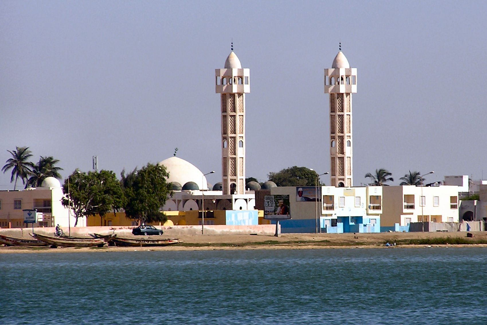 A mosque in Saint-Louis. Islam is the predominant religion in Senegal.