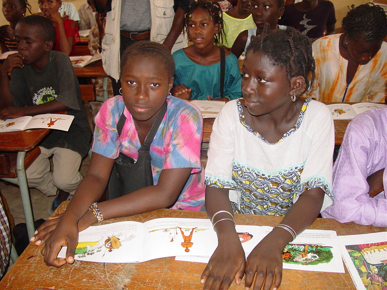 Students in Senegal. Access to education is a constitutional right, but challenges remain in quality and equity.