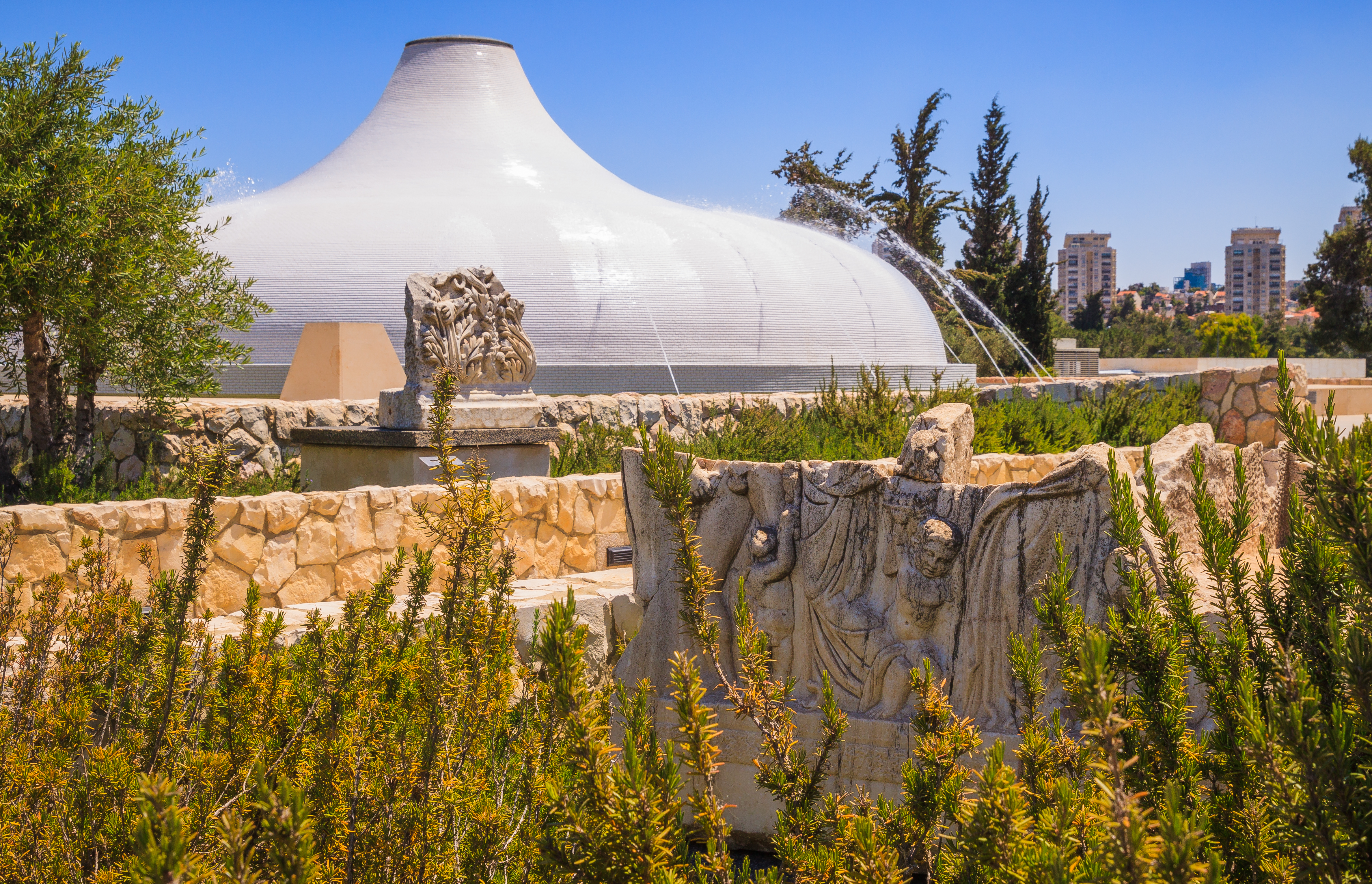 The Shrine of the Book at the Israel Museum, Jerusalem, repository of the Dead Sea Scrolls.