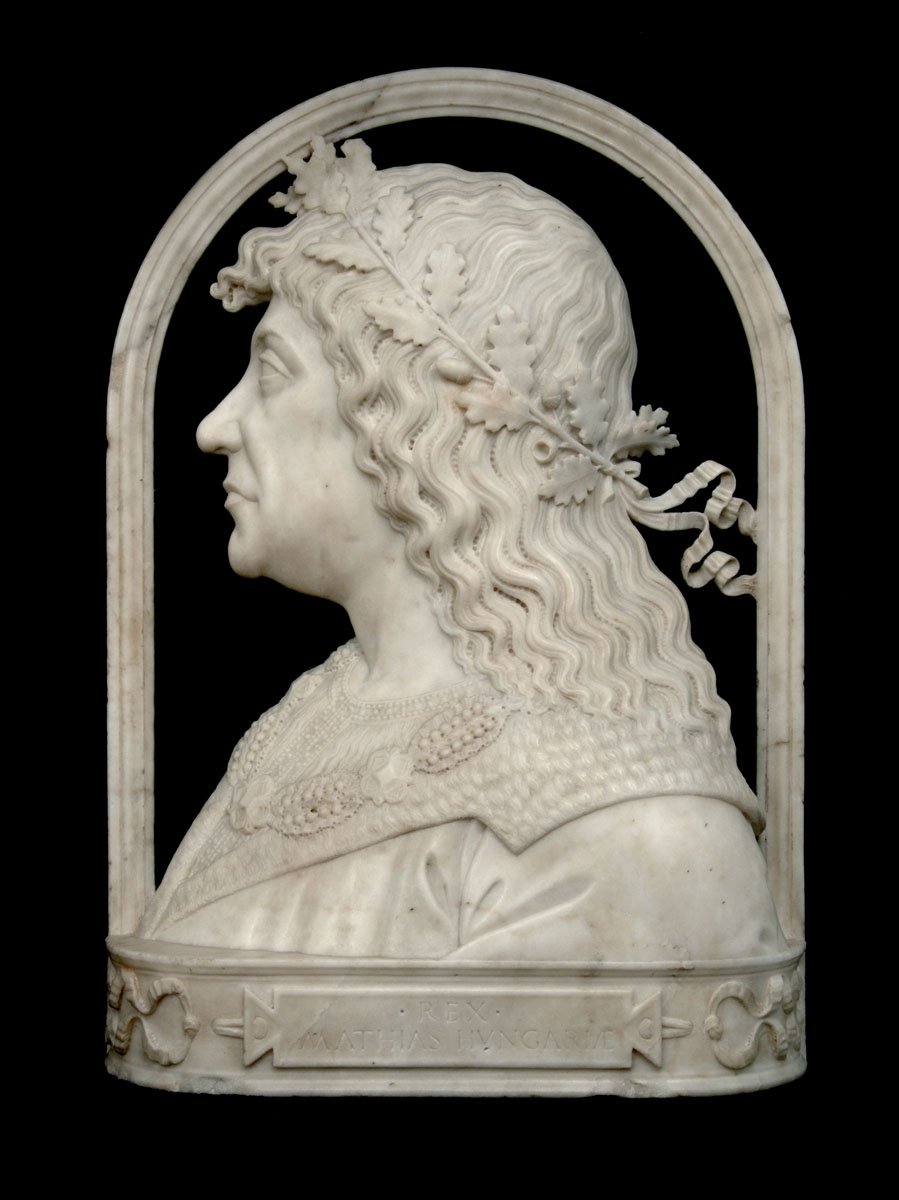 Potret Renaisans dari Mátyás Corvinus, Raja Hungaria dan Kroasia (1458-1490), Raja Bohemia (1469-1490) dan Adipati Agung Austria (1487-1490)