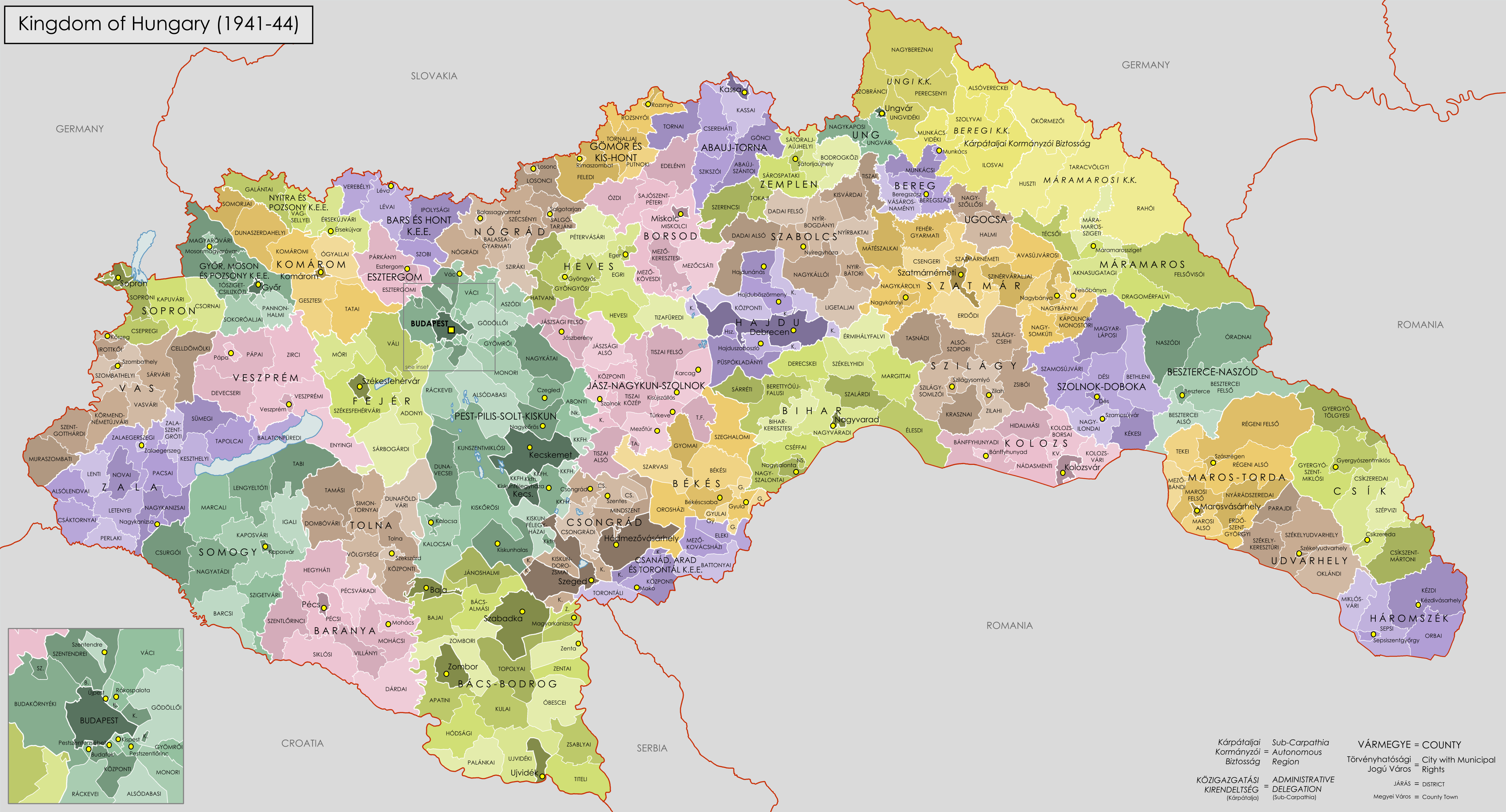 Kerajaan Hungaria, 1941-1944