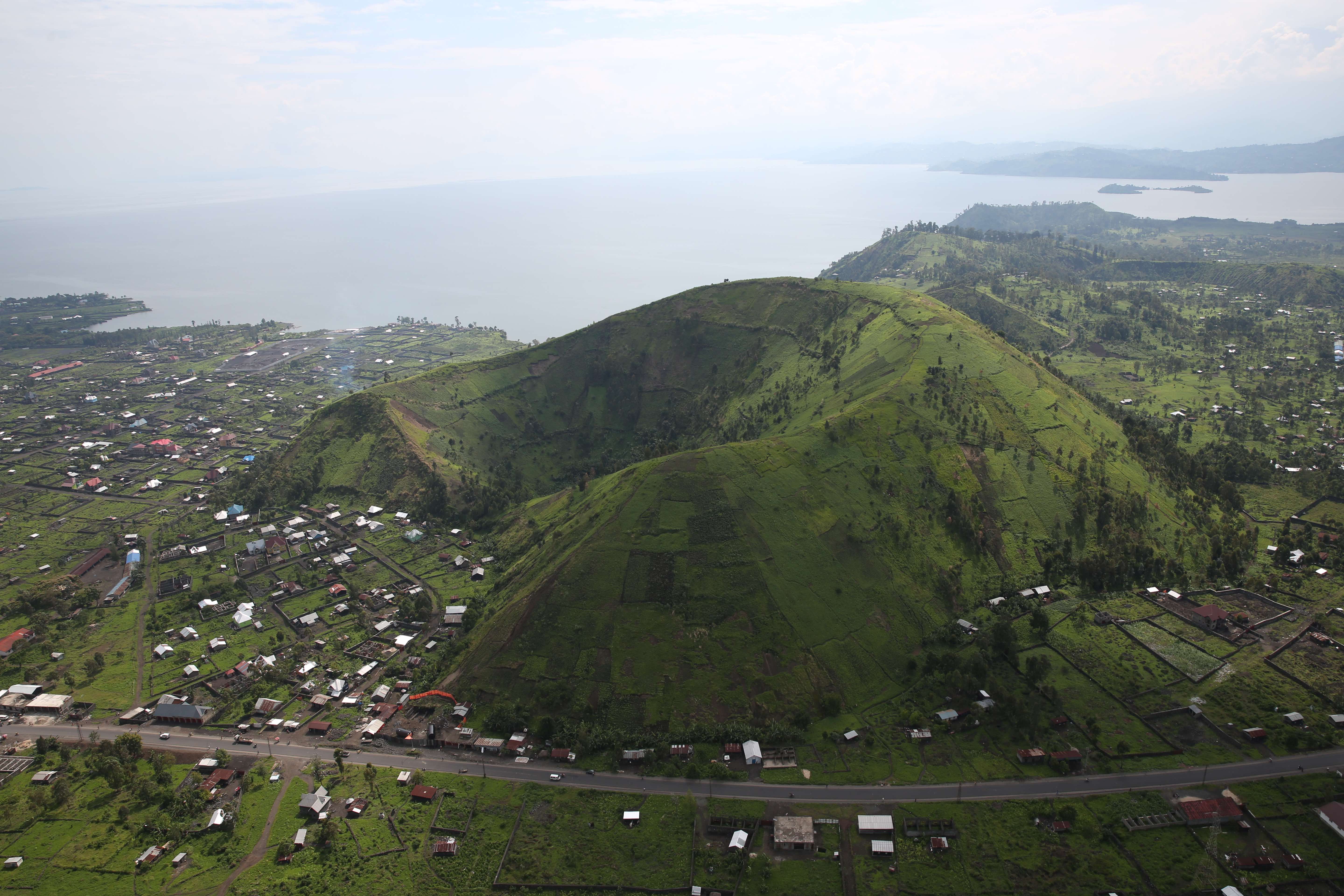 Tasik Kivu di wilayah Kivu Utara.