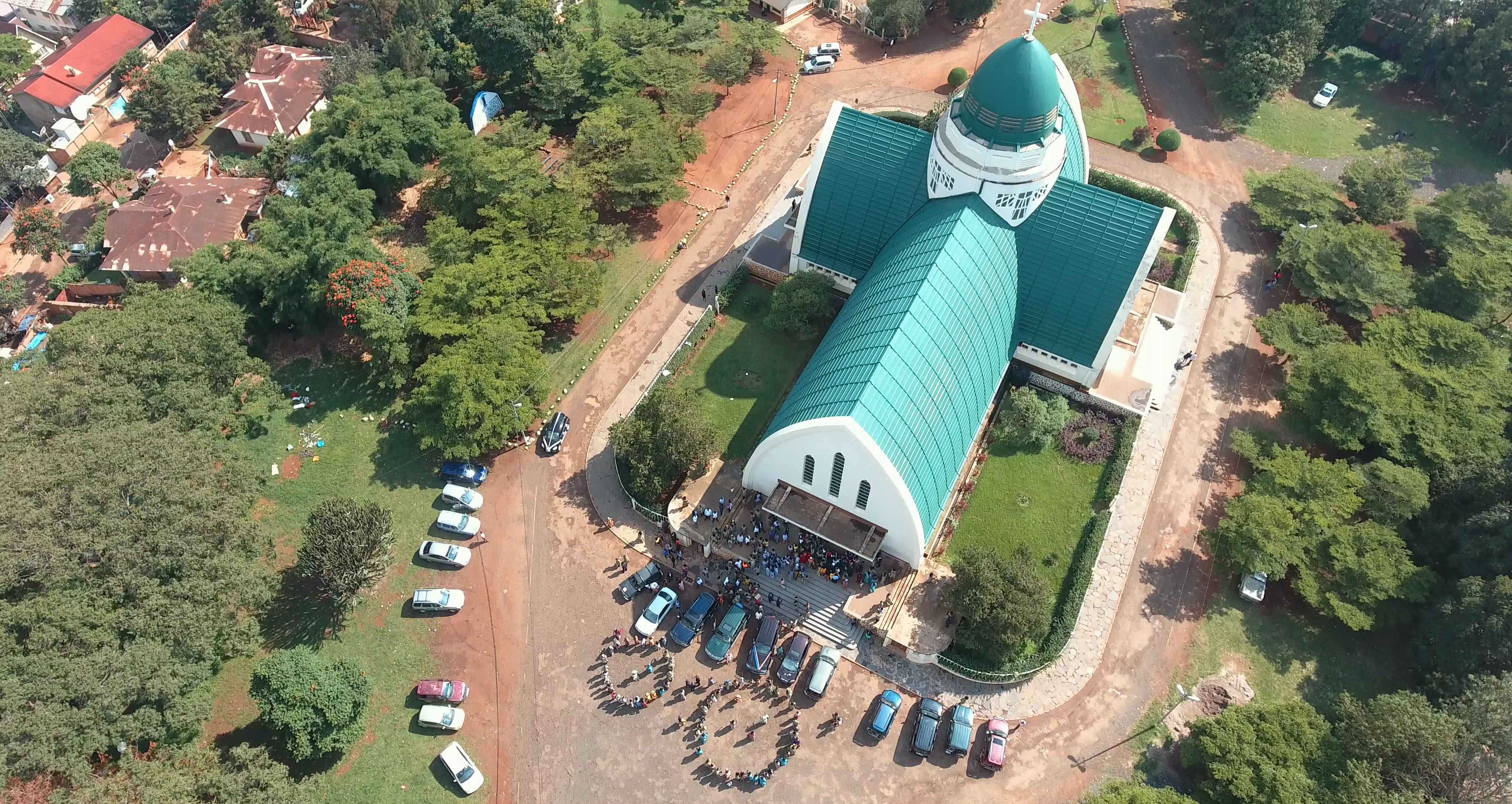 Katedral Our Lady of Peace di Bukavu.