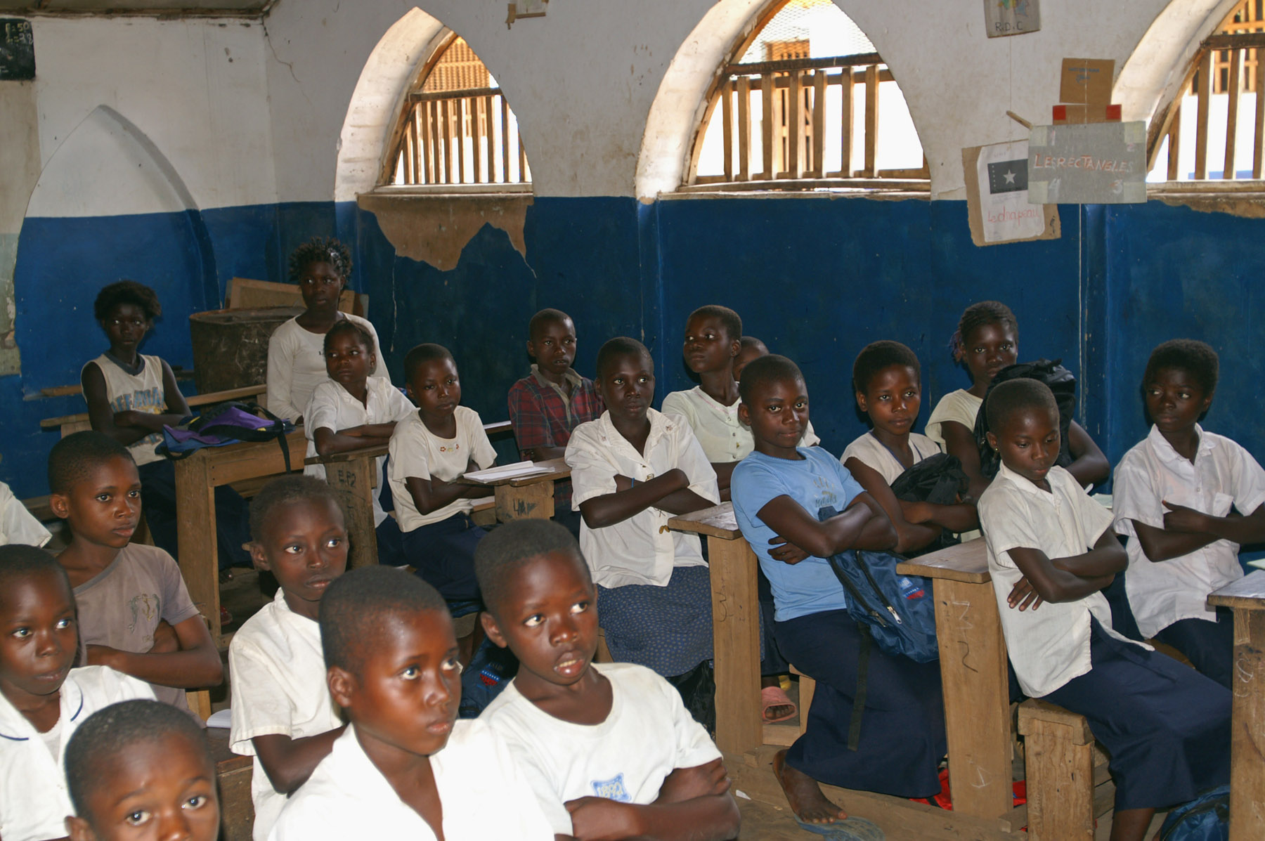 Sebuah bilik darjah di Republik Demokratik Congo.
