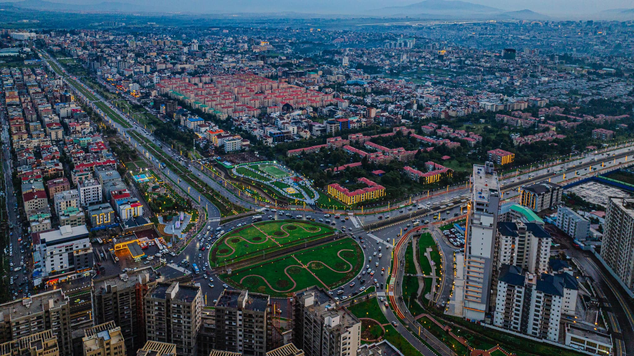 Addis Ababa dilihat dari udara, 2024