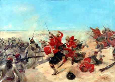 Pertempuran Tel el-Kebir pada tahun 1882 semasa Perang Inggeris-Mesir